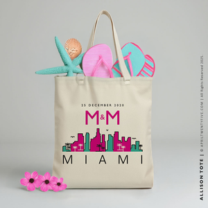ALLISON | Southbeach Miami Florida Canvas Tote