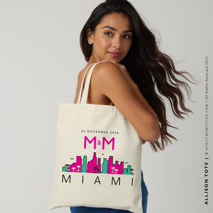 ALLISON | Southbeach Miami Florida Canvas Tote