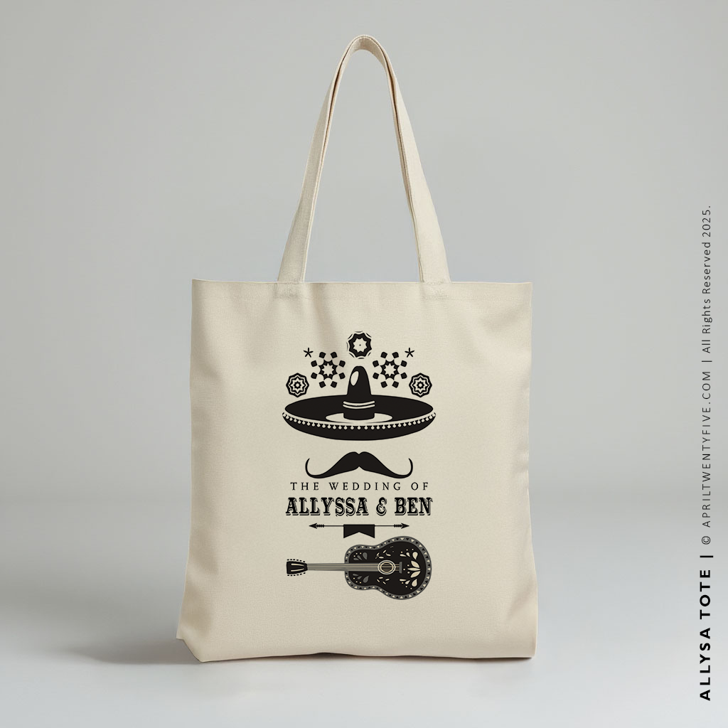 ALLYSSA | Mexican Fiesta Mariachi Canvas Tote