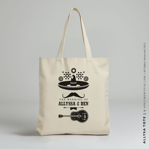 ALLYSSA | Mexican Fiesta Mariachi Canvas Tote