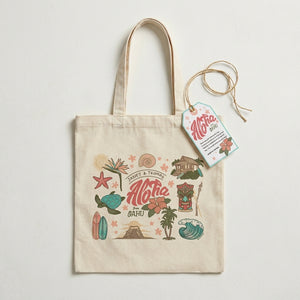 Janey | Oahu Hawaii Canvas Tote