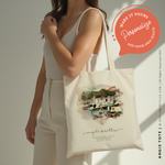 Load image into Gallery viewer, ANGIE | Portofino, Italy Watercolor Canvas Tote
