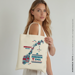 Load image into Gallery viewer, ANNDREA | Norway Illustrated Map Tote
