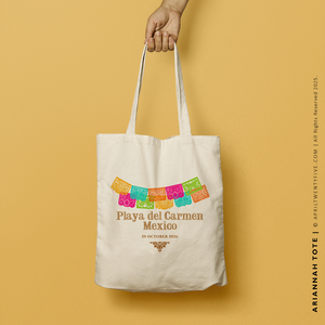 ARIANNAH | Mexican Papel Picado Canvas Tote
