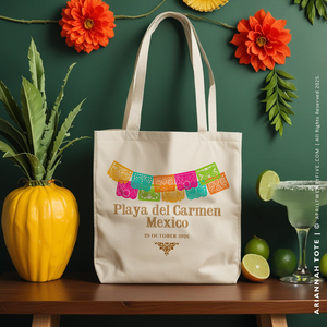 ARIANNAH | Mexican Papel Picado Canvas Tote