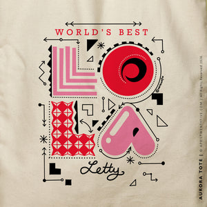 Lola Two - Aurora | Personalized Canvas Tote