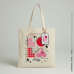 Lola Two - Aurora | Personalized Canvas Tote