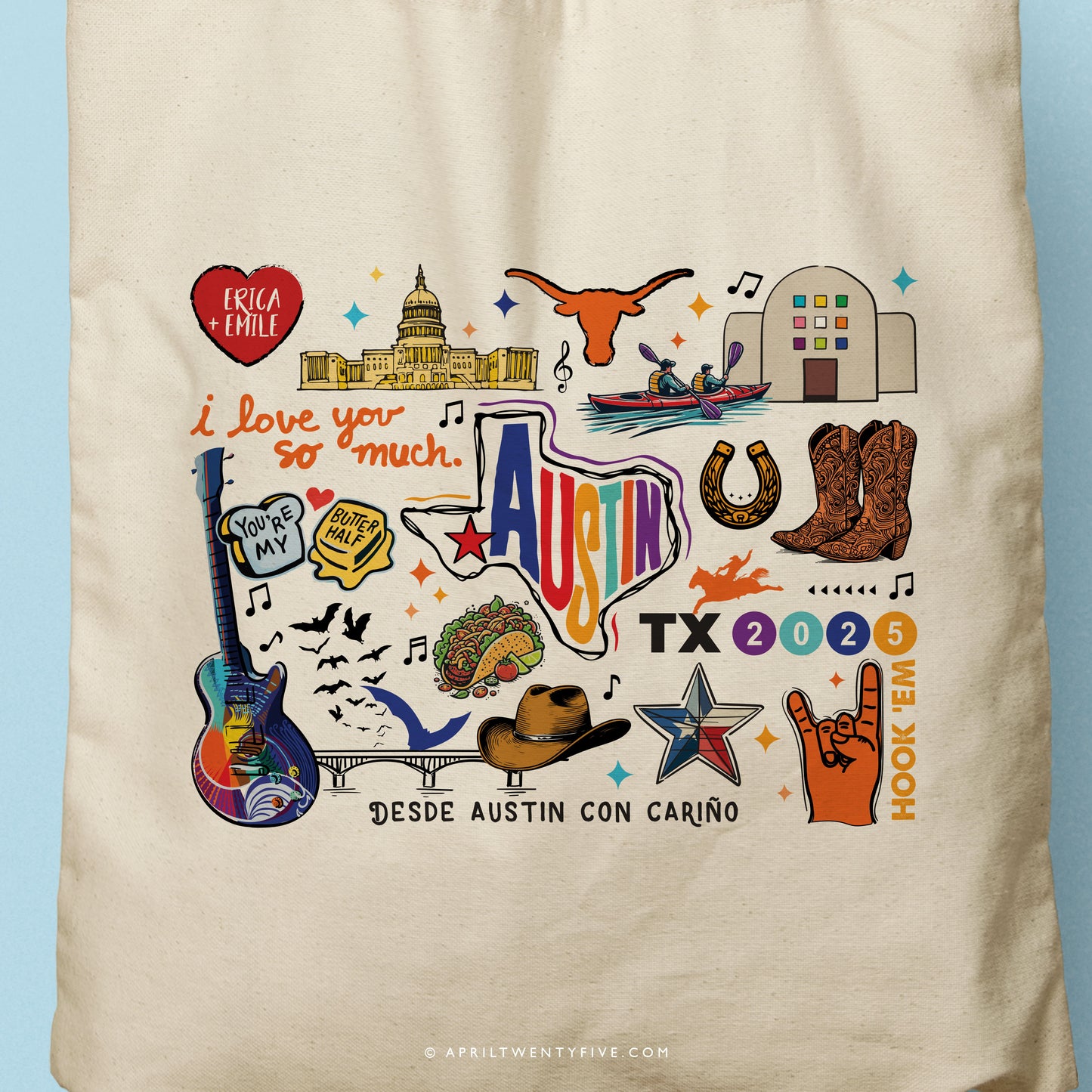 THEA | Austin, Texas Canvas Tote