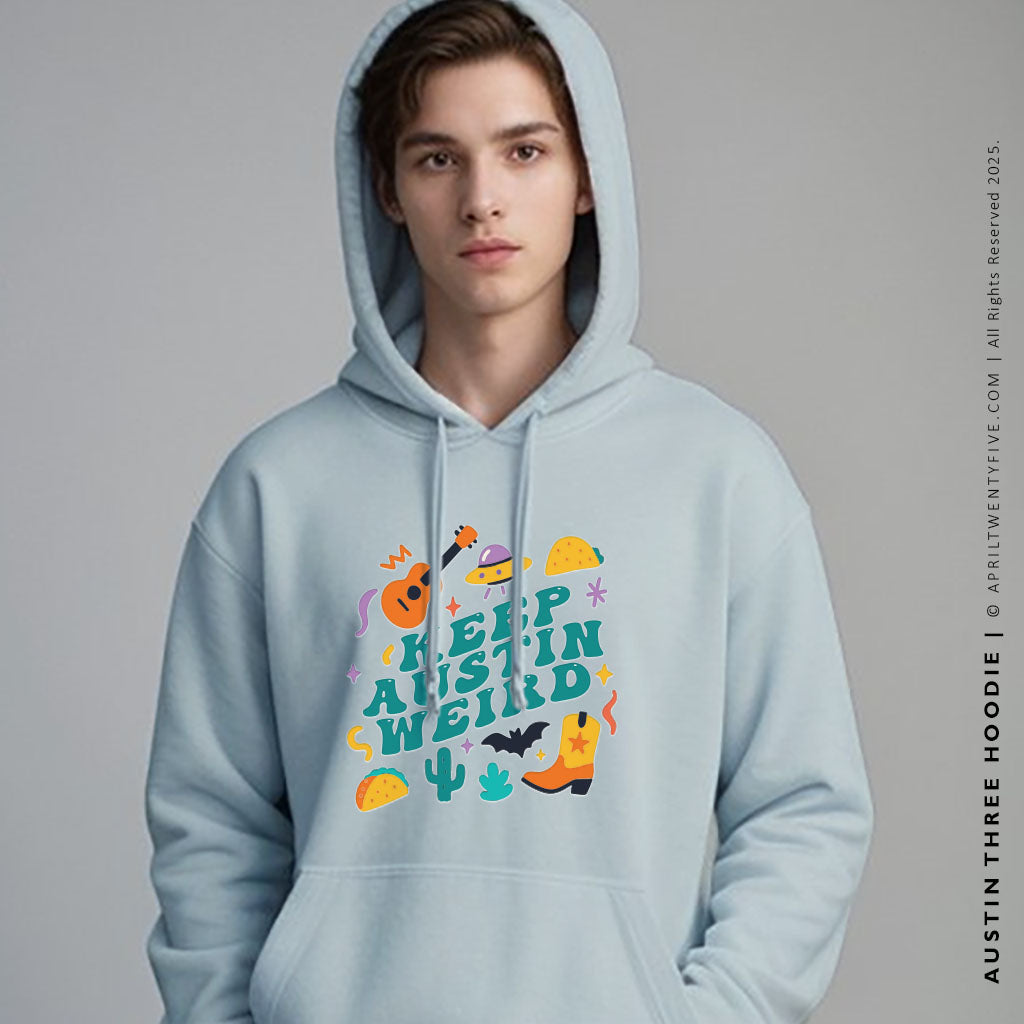 AUSTIN THREE | Keep Austin Weird Men's Hoodie