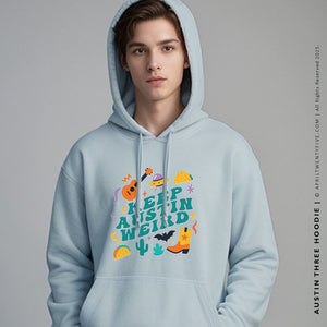 AUSTIN THREE | Keep Austin Weird Men's Hoodie