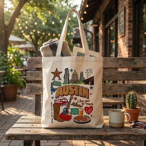 Liezel | Austin Texas Canvas Tote