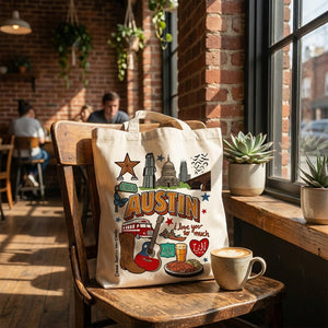 Liezel | Austin Texas Canvas Tote