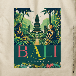 BALI | Bali Indonesia Canvas Tote