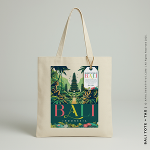 BALI | Bali Indonesia Canvas Tote