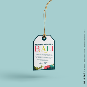 BALI | Bali Indonesia Canvas Tote