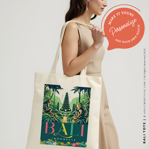 BALI | Bali Indonesia Canvas Tote