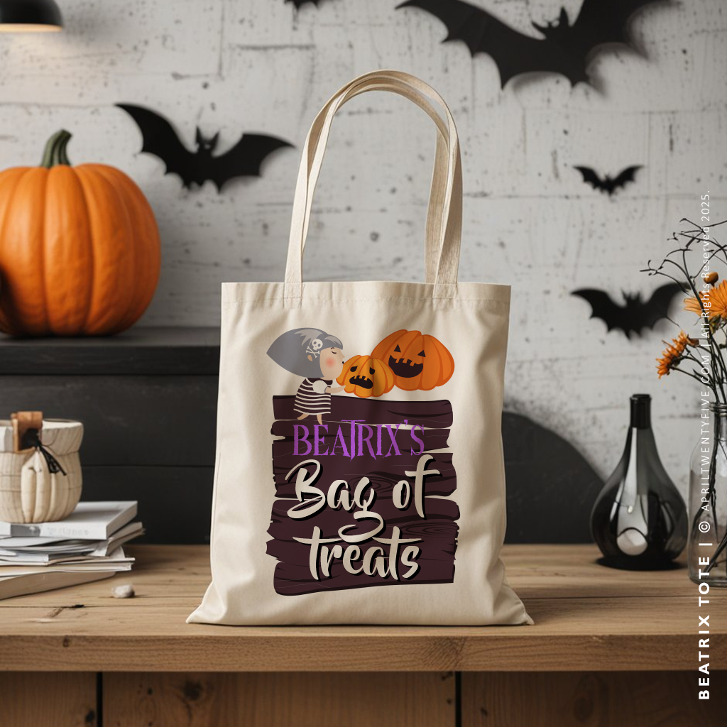 BEATRIX | Personalized Bag of Treats Canvas Tote