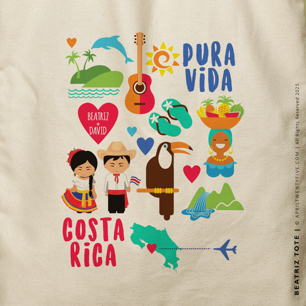 BEATRIZ | Pura Vida, Costa Rica Canvas Tote