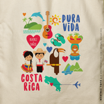 Load image into Gallery viewer, BEATRIZ | Pura Vida, Costa Rica Canvas Tote

