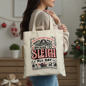 BEA | Christmas Sleigh All Day Canvas Tote
