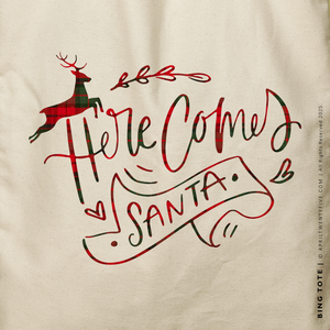 BING | Christmas Canvas Tote