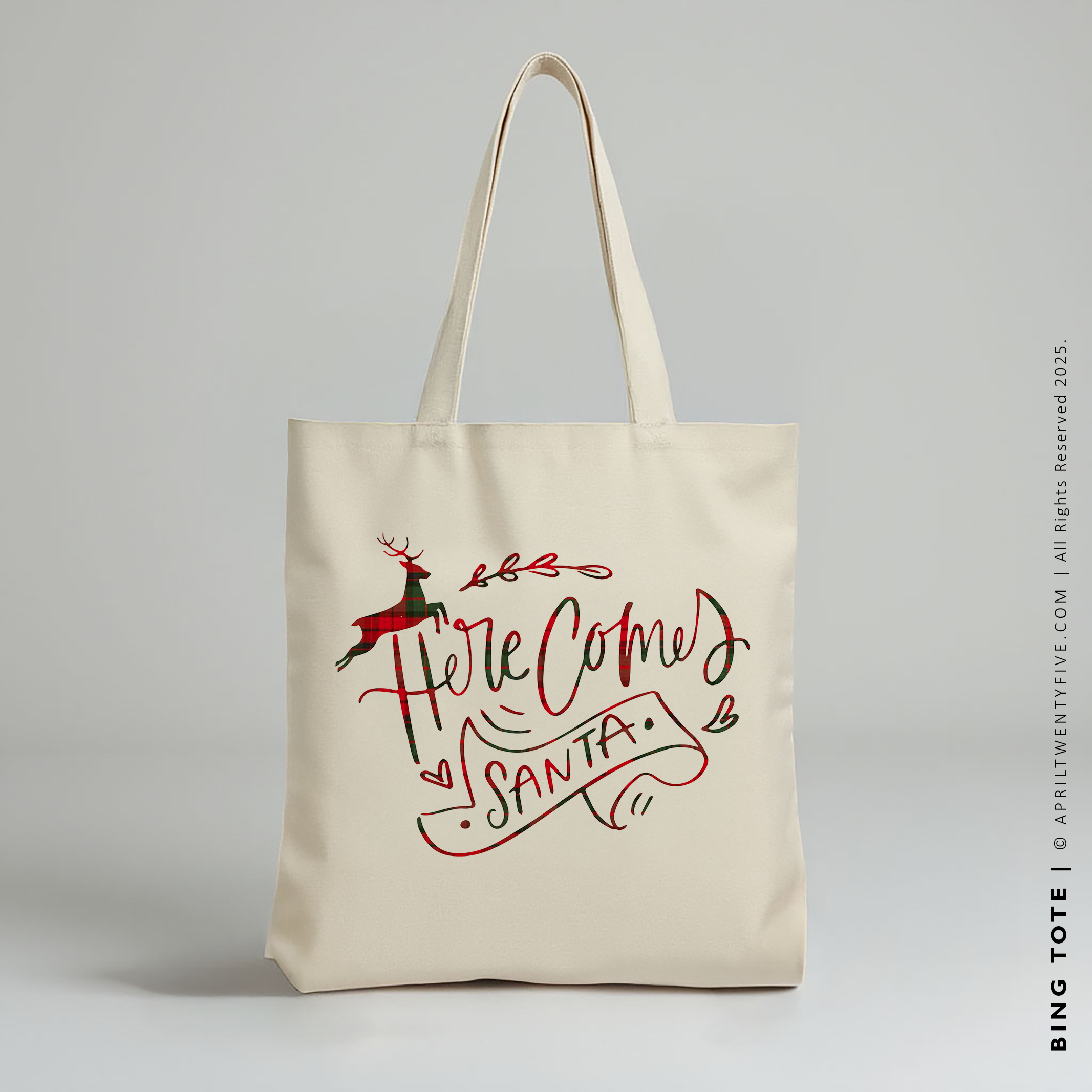 BING | Christmas Canvas Tote