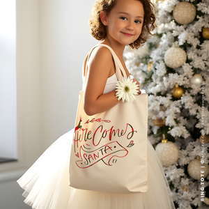 BING | Christmas Canvas Tote