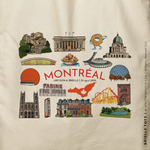 Load image into Gallery viewer, BRIELLE | Montreal Canada Souvenir Tote (Personalized)
