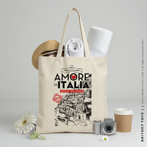 BRITNEY | Positano, Italy Canvas Tote