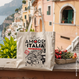 BRITNEY | Positano, Italy Canvas Tote