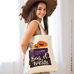BEATRIX | Personalized Bag of Treats Canvas Tote
