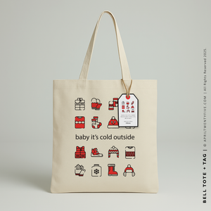 BELL | Baby It's Cold Outside Christmas Canvas Tote