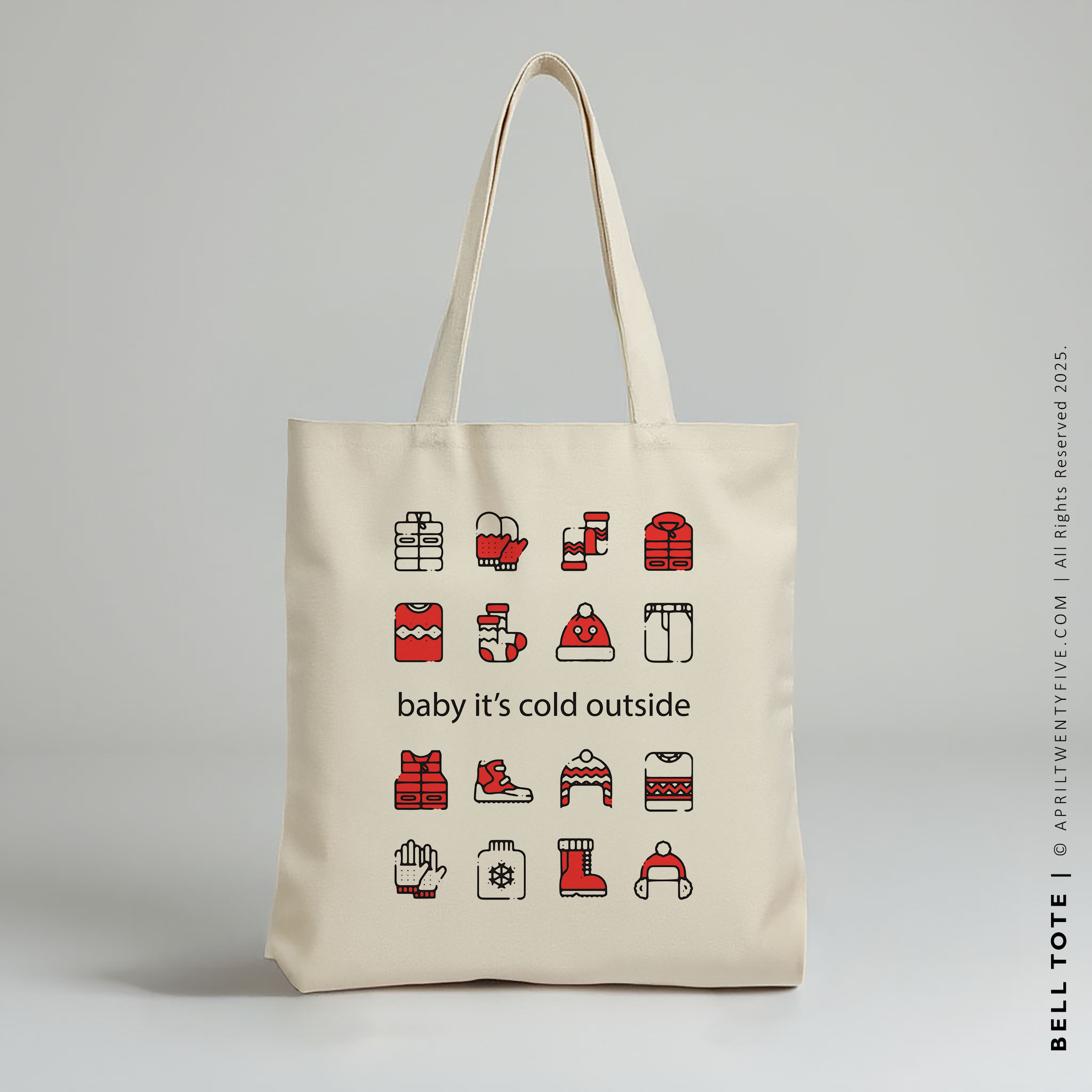 BELL | Baby It's Cold Outside Christmas Canvas Tote