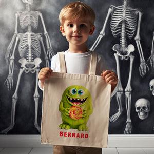 MONSTER BERNARD | Halloween Canvas Tote