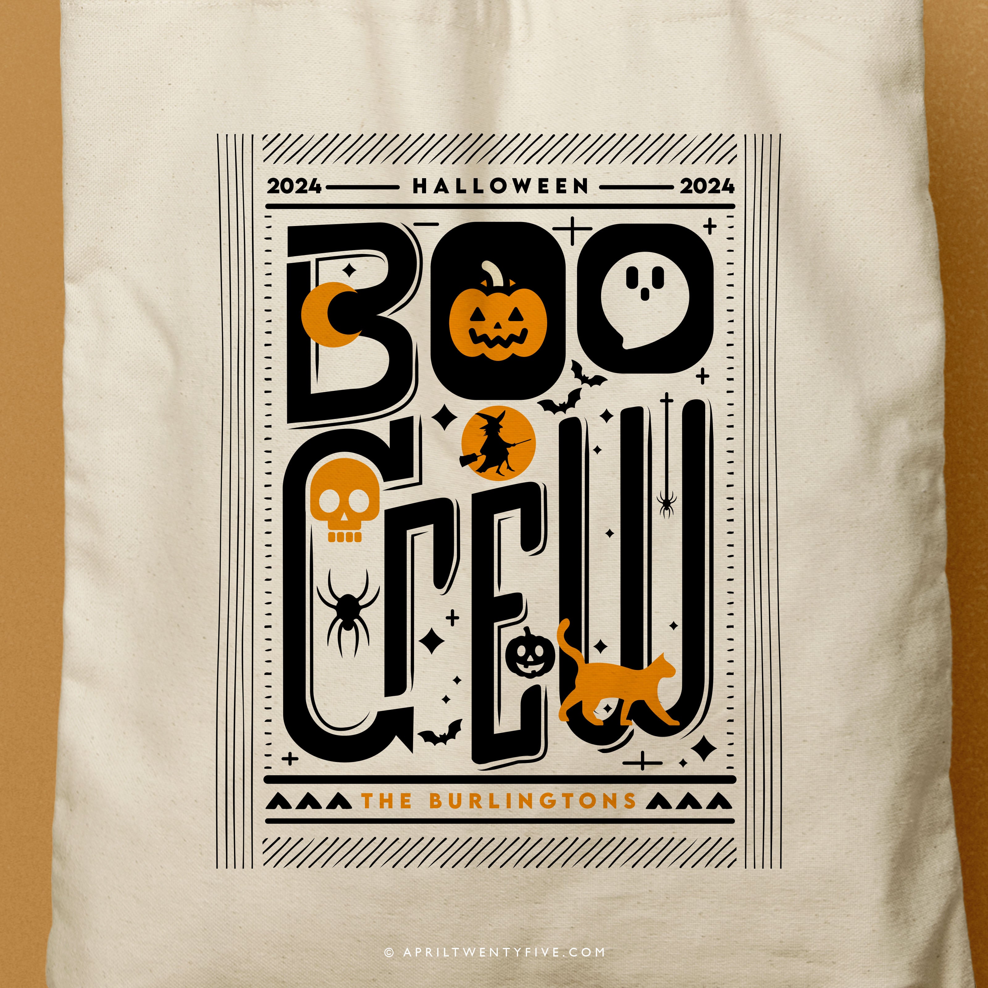 BOO CREW ONE | Halloween Canvas Tote