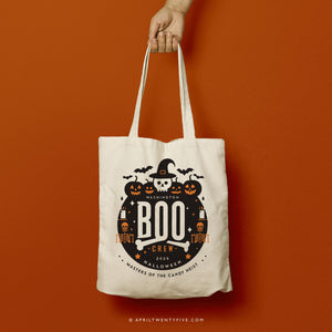 BOO CREW THREE | Halloween Canvas Tote