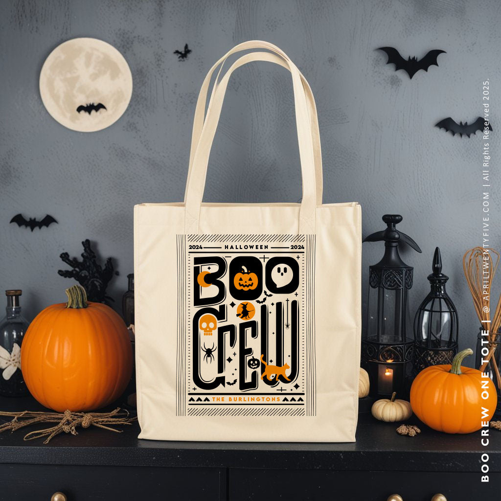 BOO CREW ONE | Halloween Canvas Tote