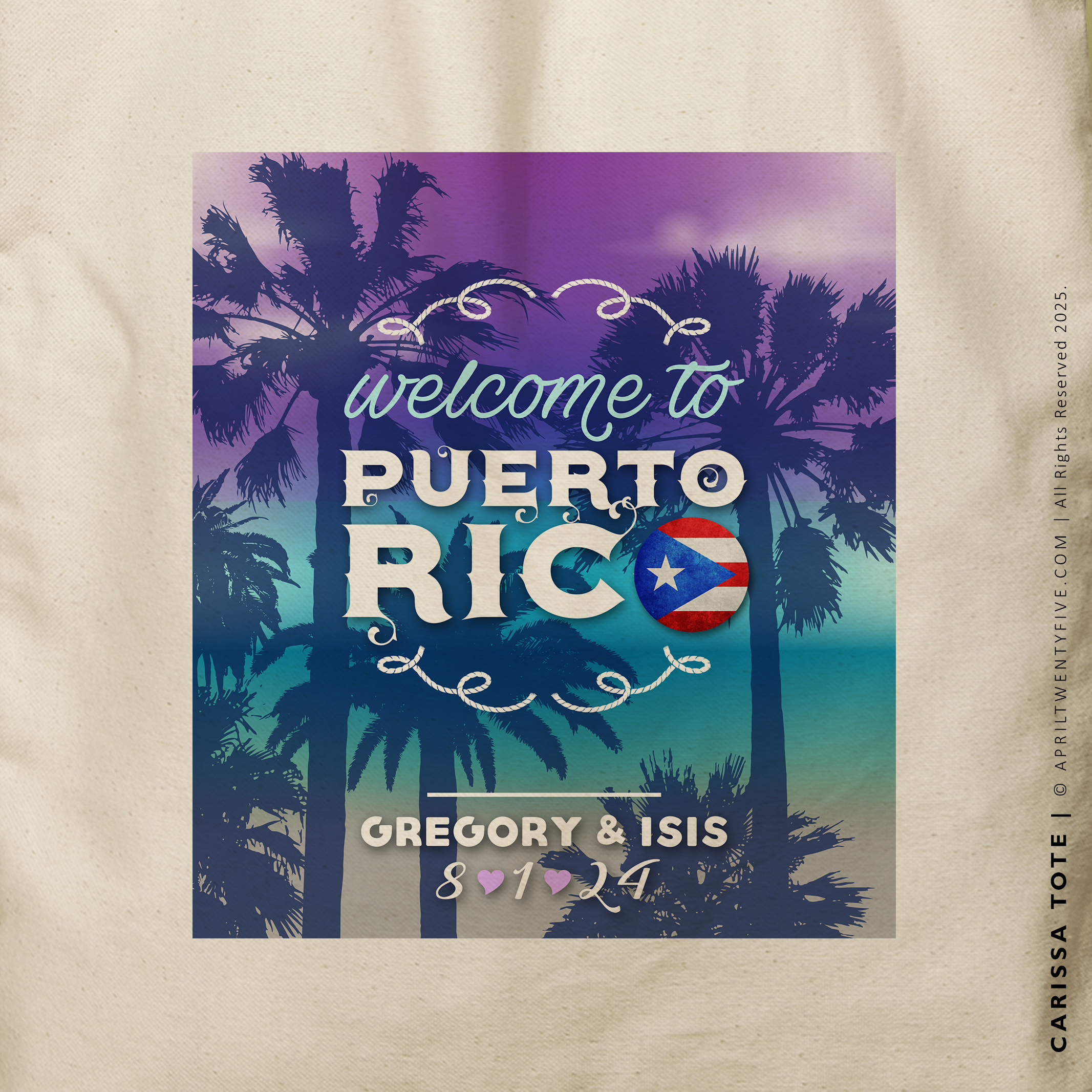 CARISSA | Puerto Rico Canvas Tote