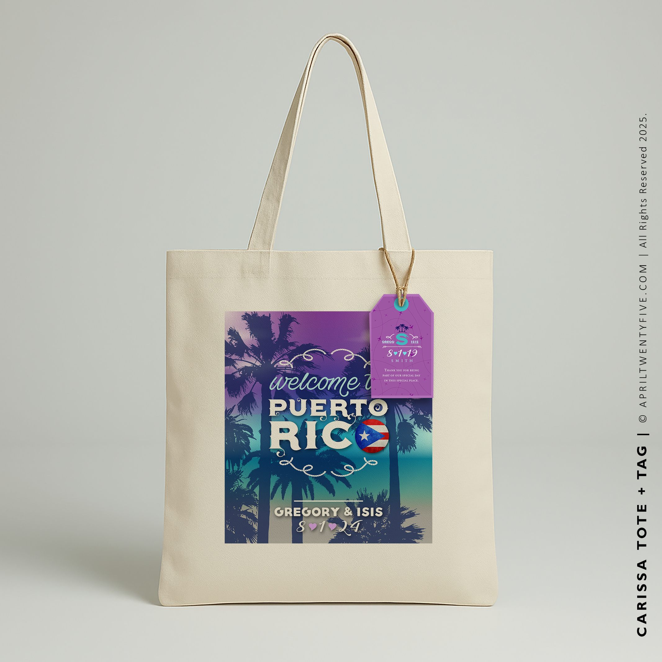 CARISSA | Puerto Rico Canvas Tote
