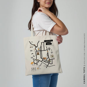 CARMEL | Carmel by the Sea, California Map Tote