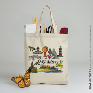 CHARLIE | South Carolina Canvas Tote