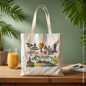CHARLIE | South Carolina Canvas Tote