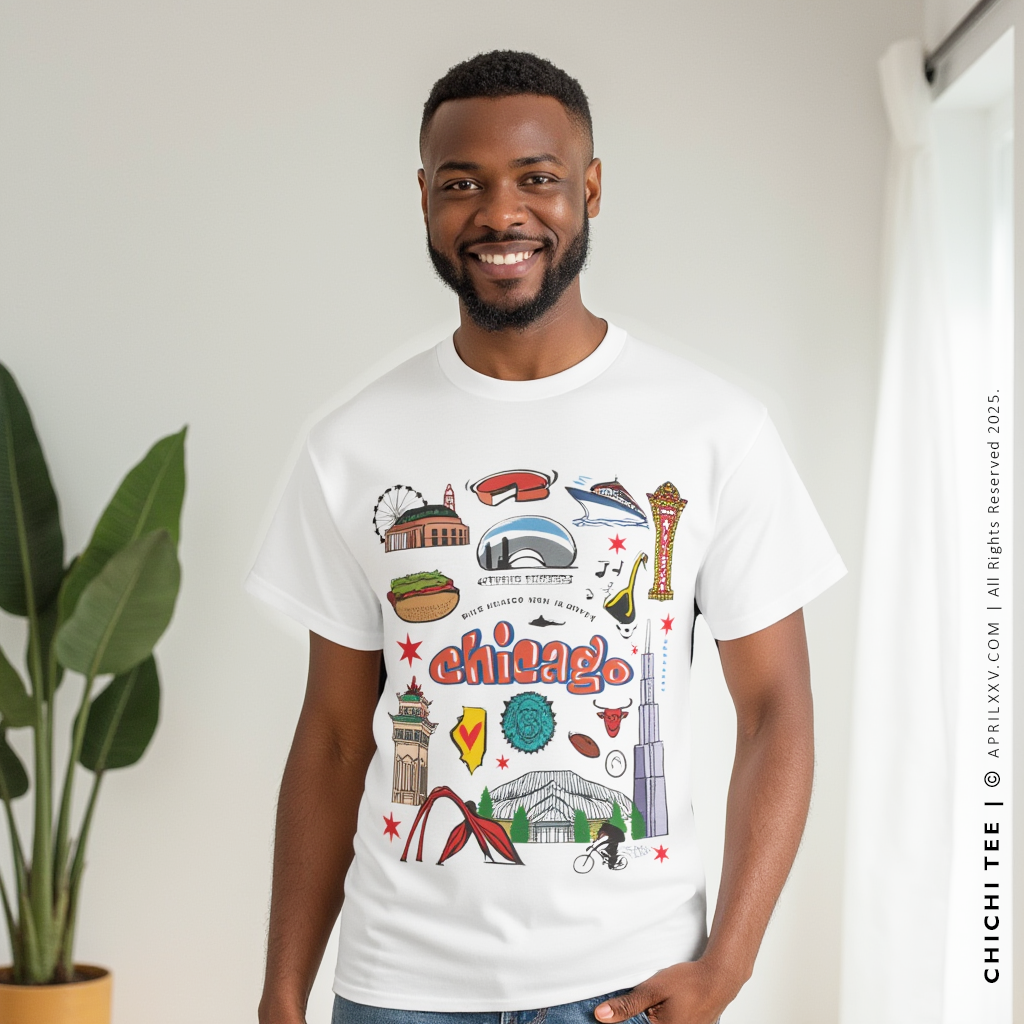 CHICHI | Chicago Illinois Men's Graphic T-shirt