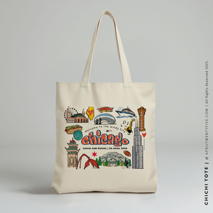 CHICHI | Chicago, Illinois Canvas Tote