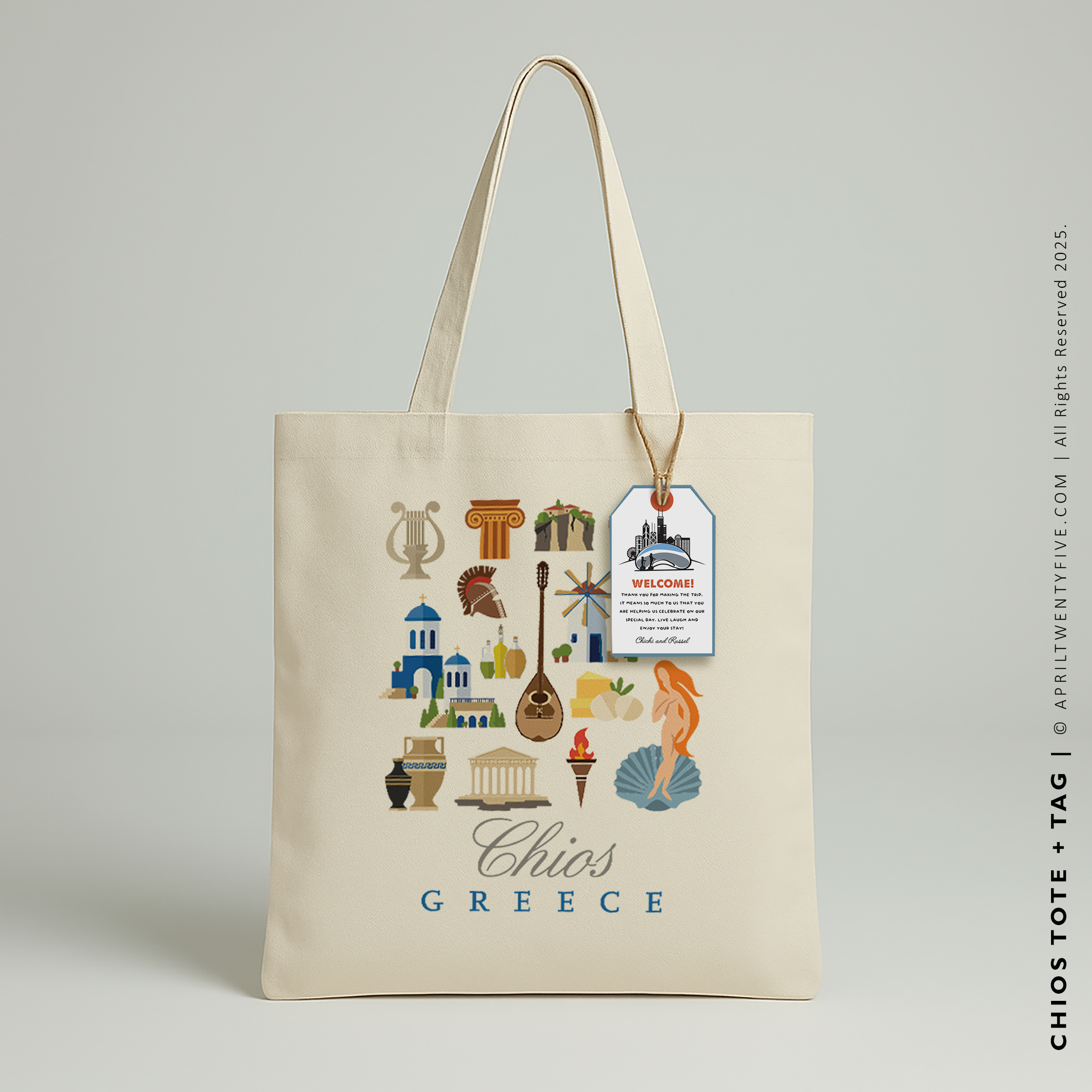 CHIOS | Greece Canvas Tote