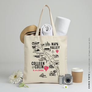 CHRIS | Napa Valley Map Tote