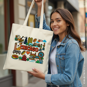 CIELO | Chicago, Illinois Canvas Tote