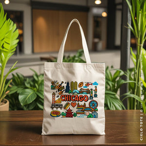 CIELO | Chicago, Illinois Canvas Tote