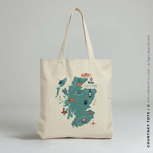 COURTNEY | Scotland Map Tote