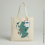 Load image into Gallery viewer, COURTNEY | Scotland Map Tote
